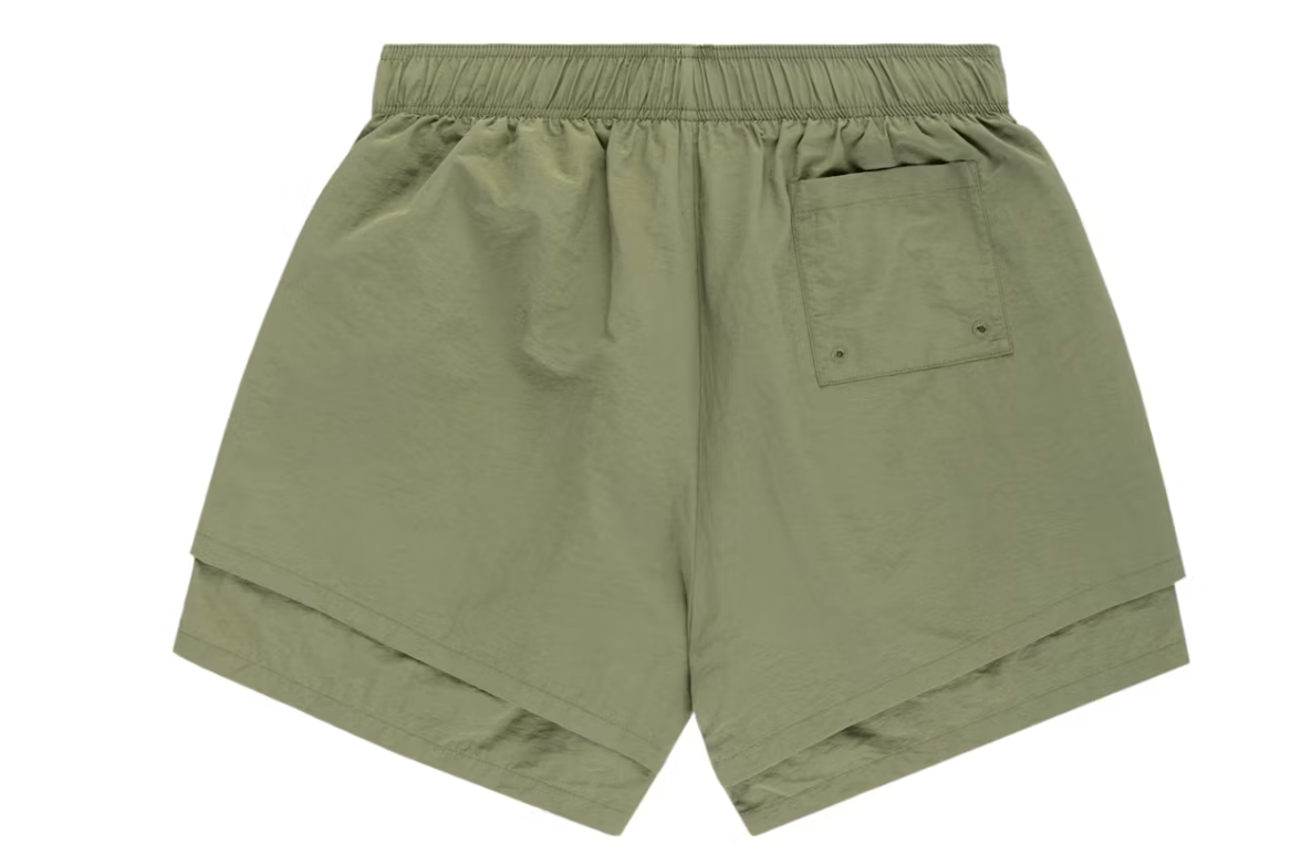 Sp5der OG Web Double Layer Short Sage