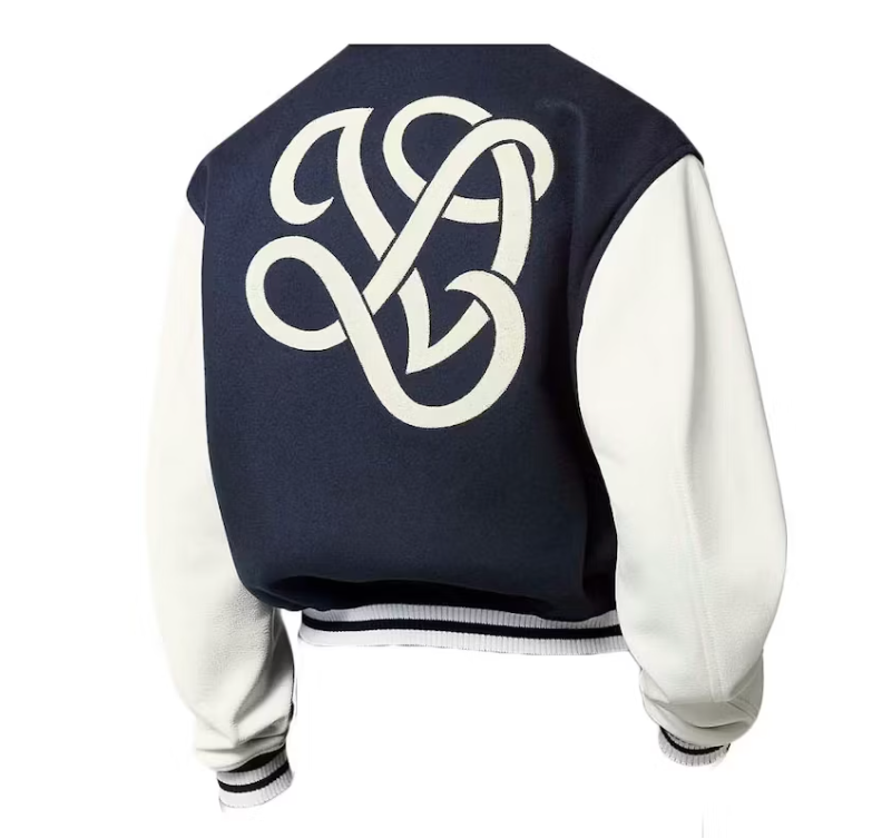 Louis Vuitton Calfskin Varsity Jacket Navy Blue