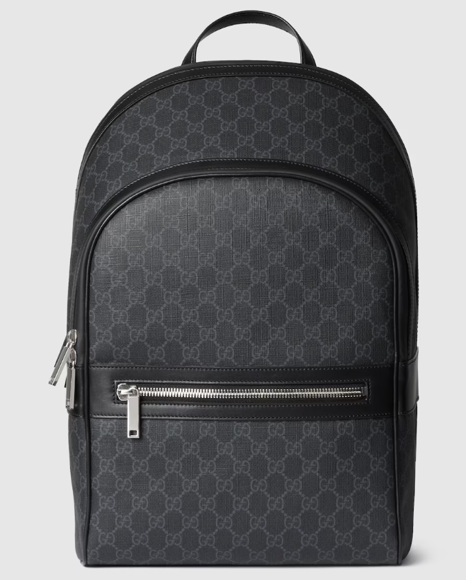 Gucci GG Black Medium Backpack Black GG Supreme