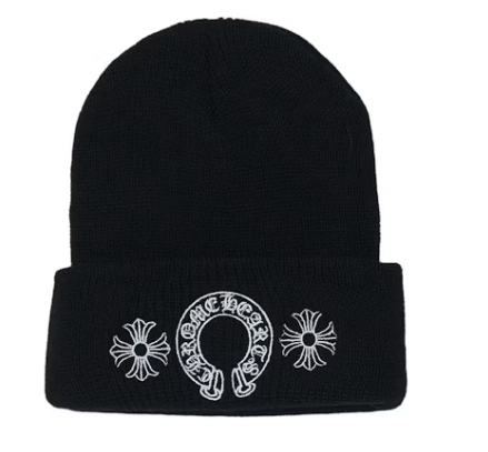 Chrome Hearts Horse Shoe Beanie Black