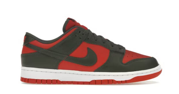 Nike Dunk Low Mystic Red Cargo Khaki