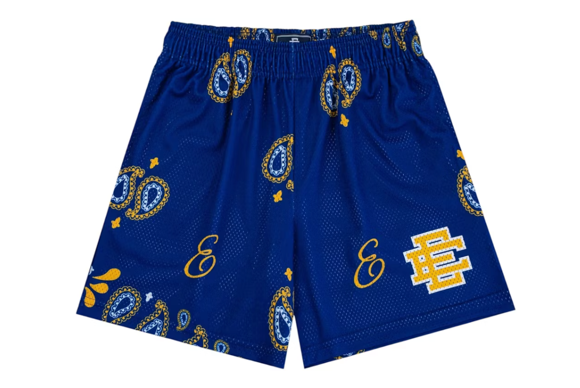 Eric Emanuel EE Basic/Core Short Blue Paisley/Yellow