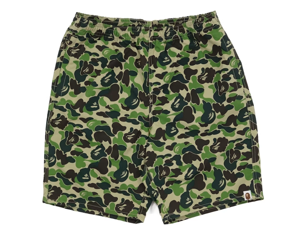 BAPE ABC Camo Beach Shorts Green