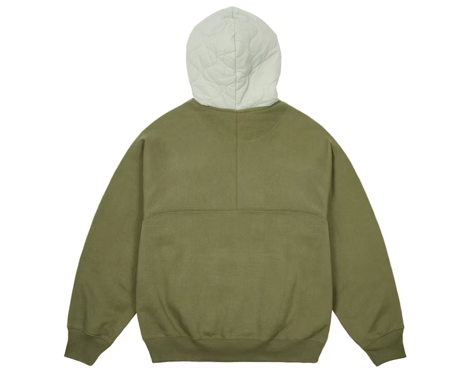 Palace Baffled Font Hood The Deep Green
