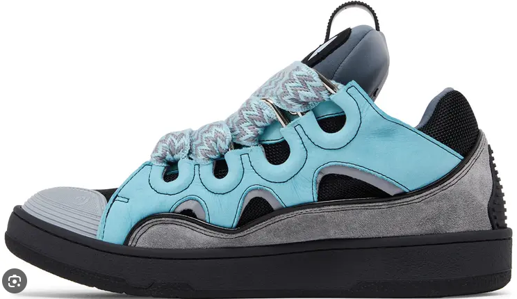 Lanvin Curb Sneaker Light Blue Anthracite