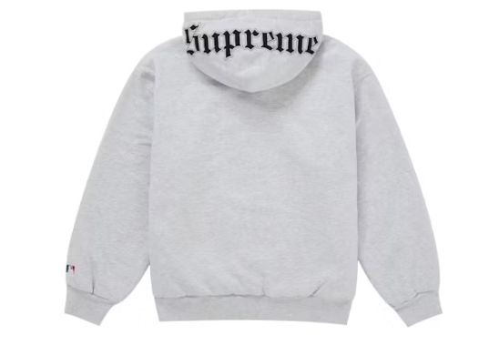 Supreme Chicago White Sox Zip Up Hooded Sweatshirt Grey
