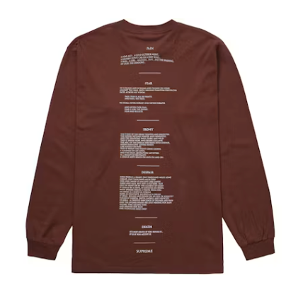 Supreme The Crow L/S Tee Brown