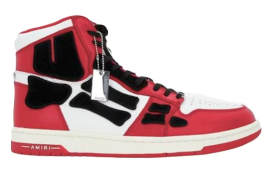 Amiri Skel Top Hi Red White