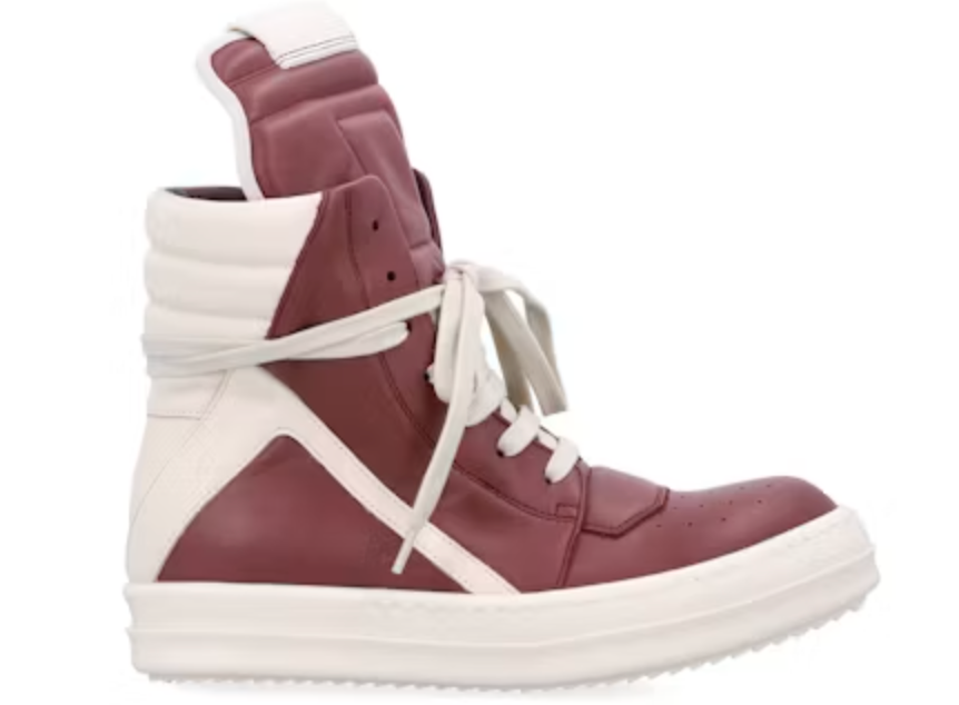 Rick Owens Geobasket High Dark Fuchsia Milk