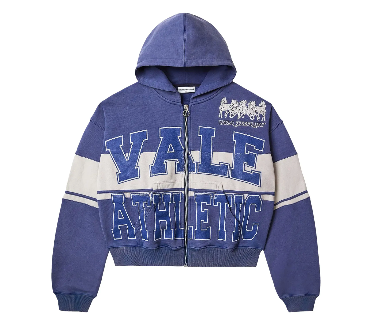 Vale Forever Derby Zip Up Hoodie Navy