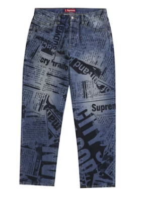 Supreme Regular Jean (SS25) Newspaper