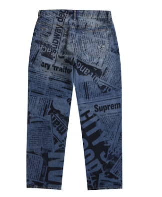 Supreme Regular Jean (SS25) Newspaper