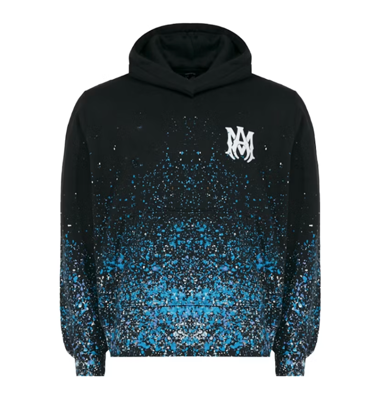 AMIRI Crystal Painter Hoodie Black/Blue/Crystal White