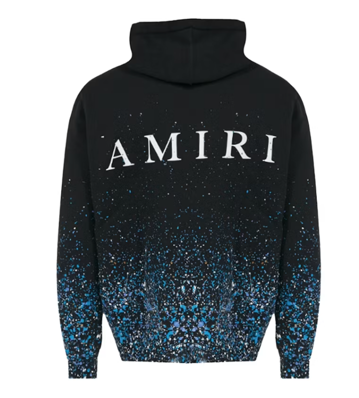 AMIRI Crystal Painter Hoodie Black/Blue/Crystal White