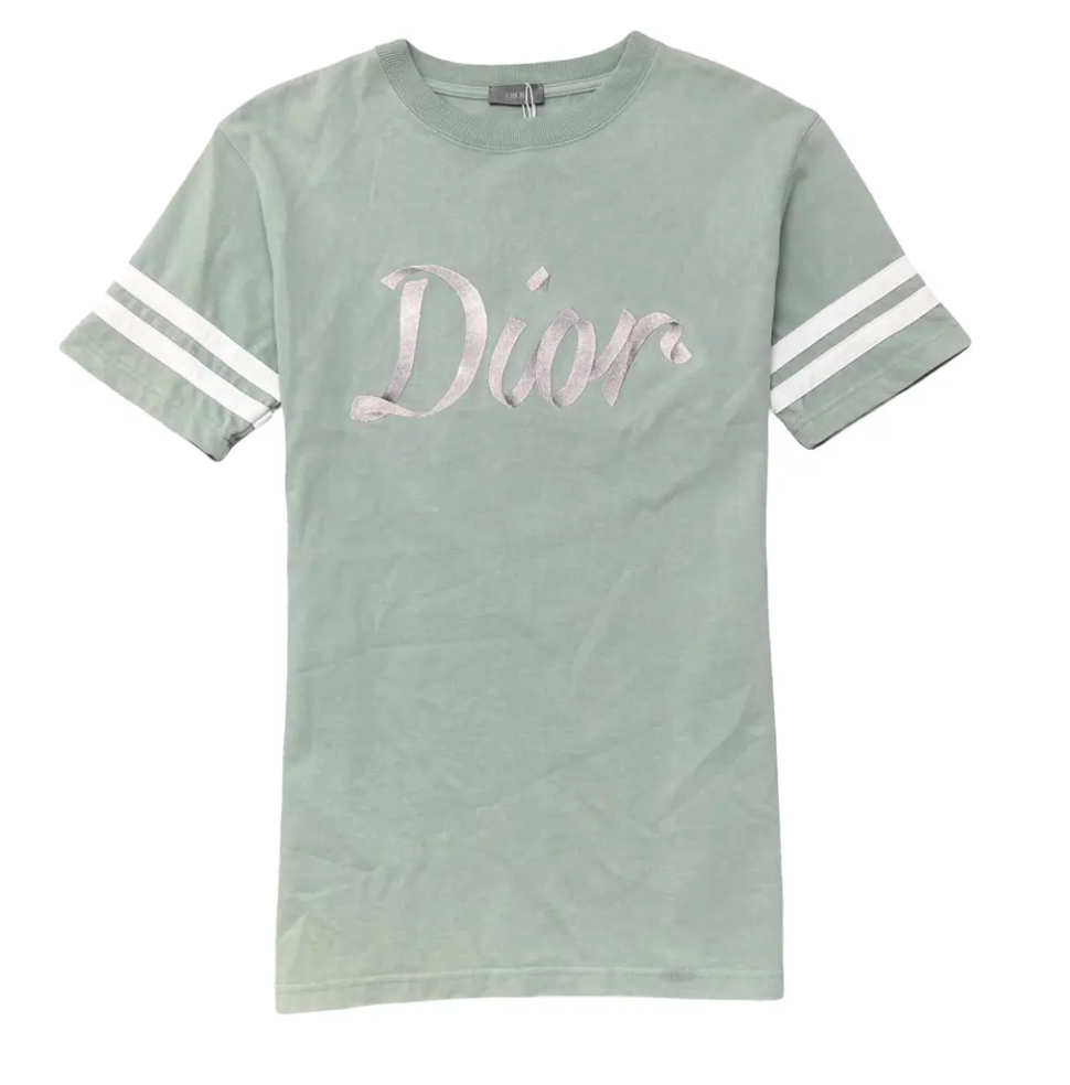 Dior Varsity Logo T-Shirt Pastel Green
