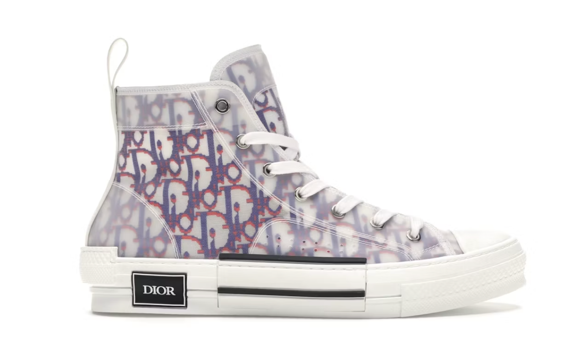 Dior B23 High Top Red Blue Oblique
