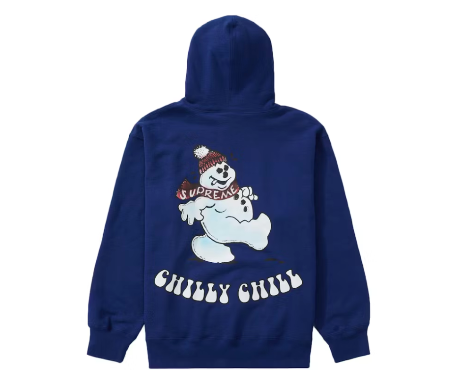 Supreme Snowman Hooded Sweatshirt Dark Royal