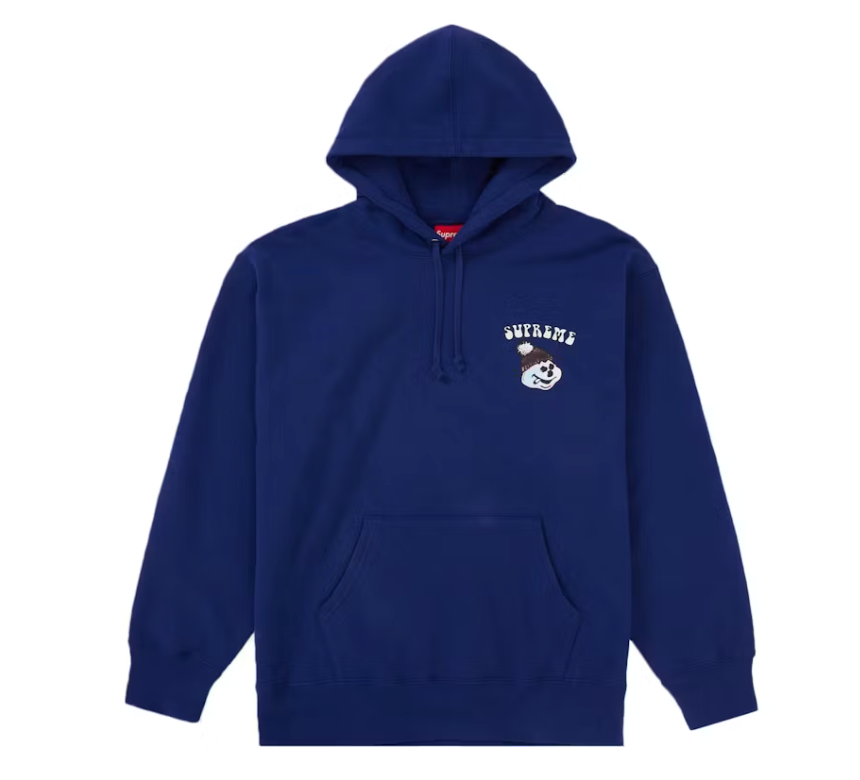 Supreme Snowman Hooded Sweatshirt Dark Royal