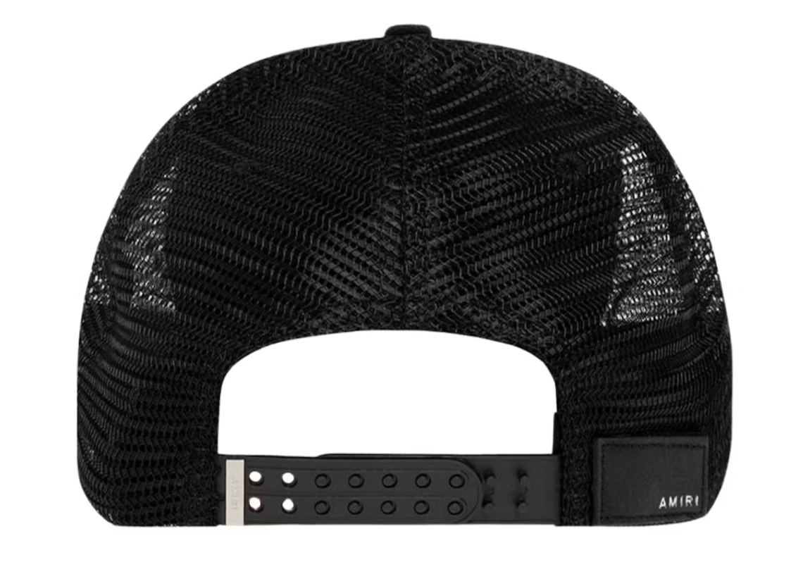AMIRI Three Camo Star Trucker Hat Black