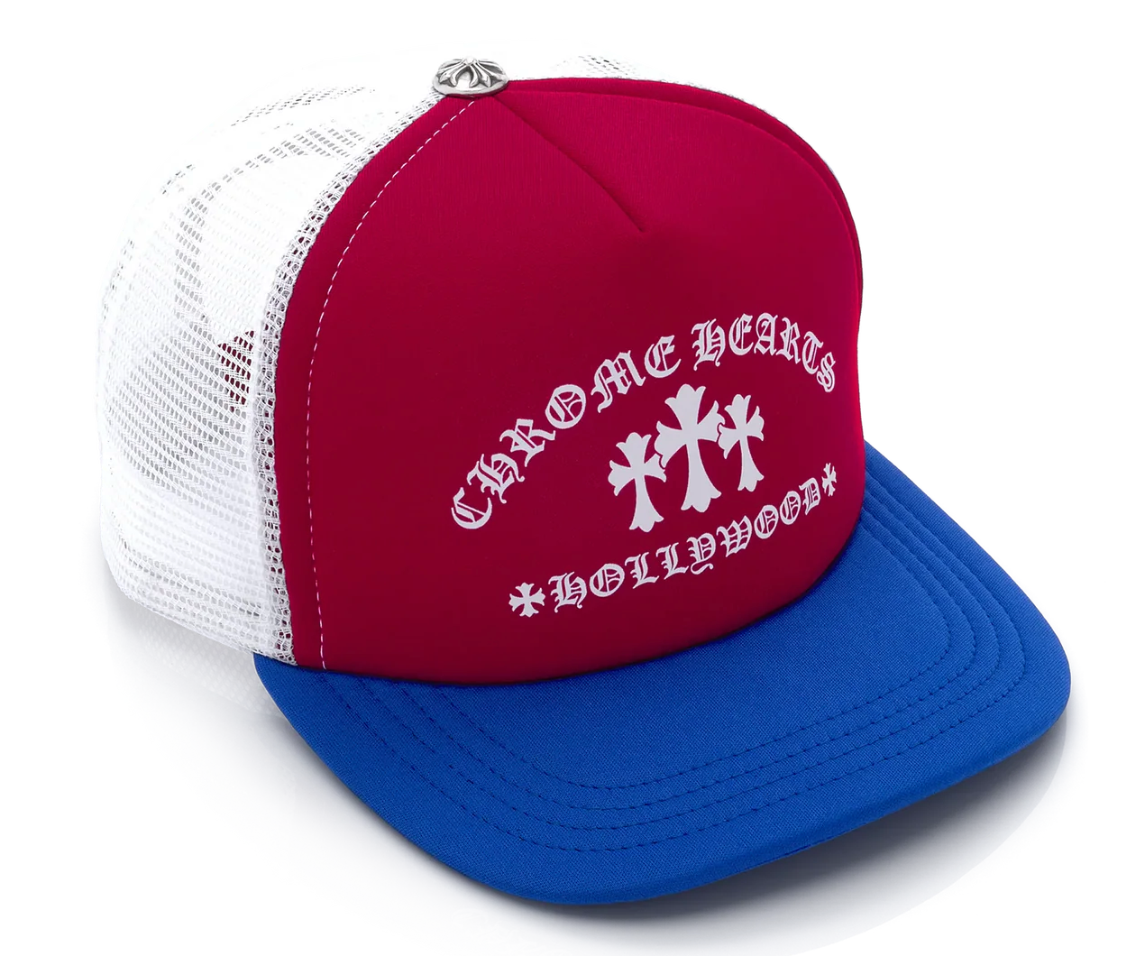 Chrome Hearts King Taco Trucker Hat Red White Blue