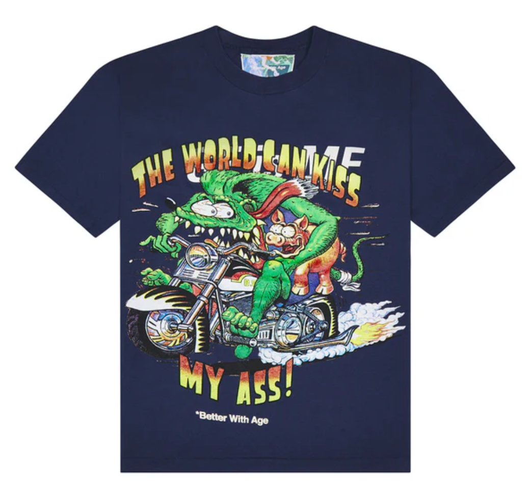 Better With Age The Kiss Tee Navy