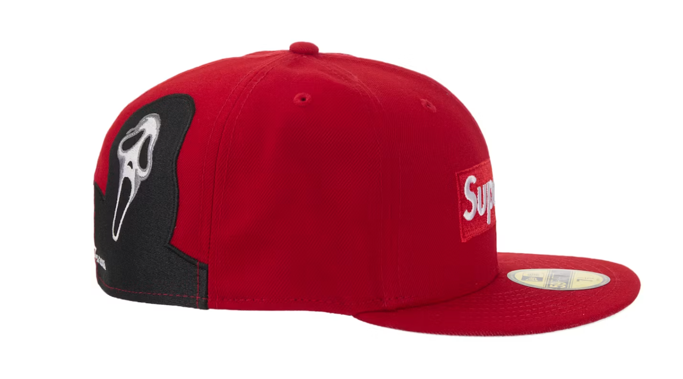 Supreme Ghostface Box Logo New Era 59Fifty Cap Red