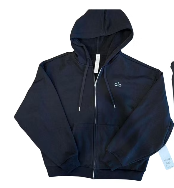 Alo Accolade Full Zip Hoodie & Sweatpant Navy