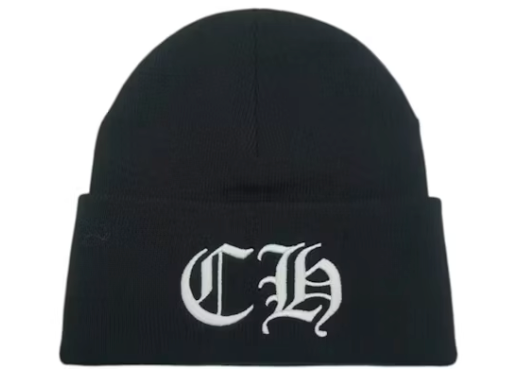 Chrome Hearts CH Logo Beanie Black/White