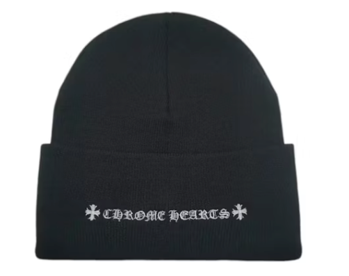 Chrome Hearts CH Logo Beanie Black/White