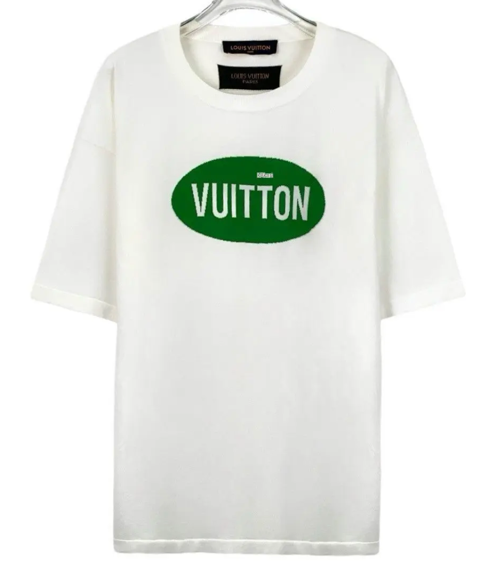 Louis Vuitton Oval Logo T-Shirt Green White