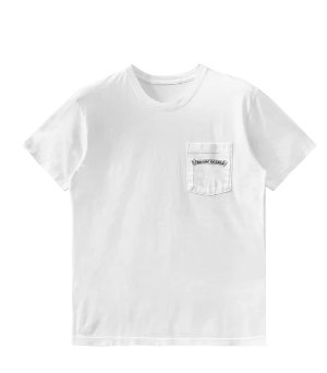 Chrome Hearts Scroll Pocket Script Logo T-Shirt White