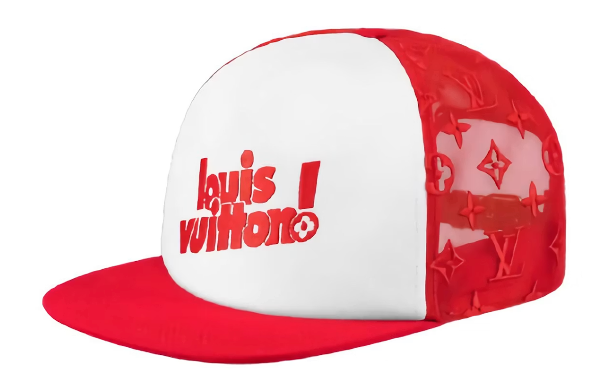 Louis Vuitton Everyday LV Embroidered Mesh Cap (Soho Exclusive) Red