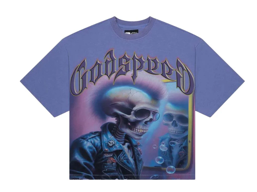 Godspeed Man in the Mirror Tee Sapphire