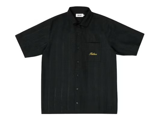 Palace Script Texture Shirt Black
