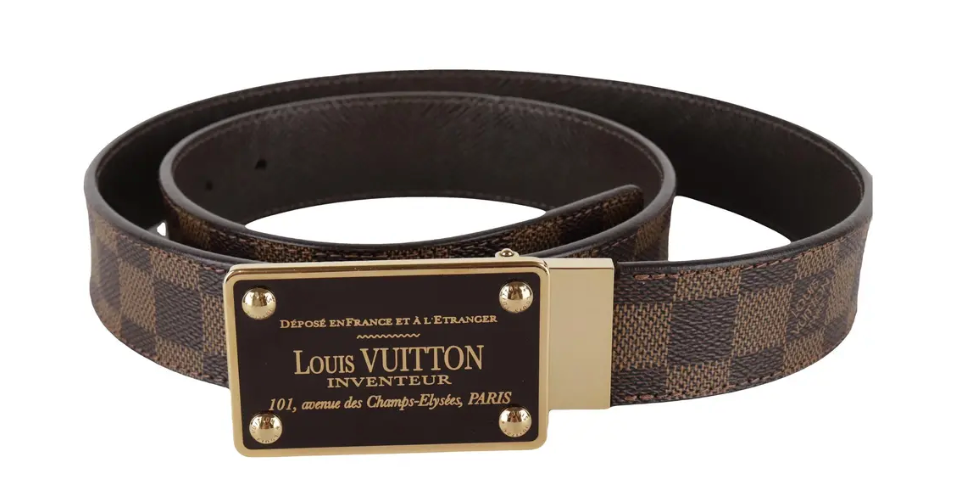 Louis Vuitton Belt Inventeur Damier Ebene Brown