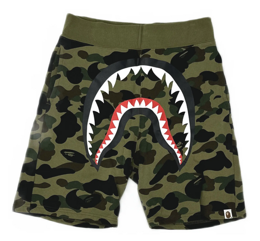 A Bathing Ape Shark Teeth Camo Shorts