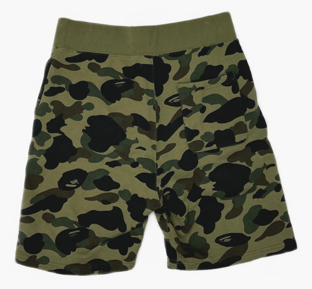 A Bathing Ape Shark Teeth Camo Shorts