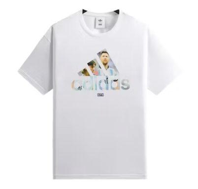 Kith x adidas Messi Football Graphic Tee White