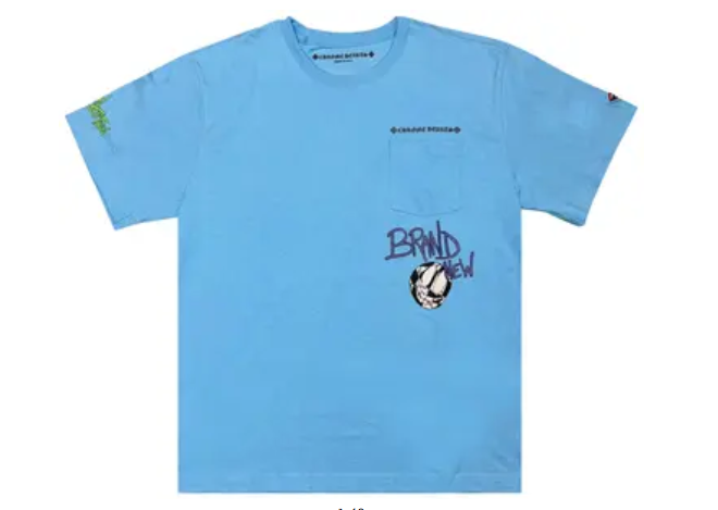 Chrome Hearts Matty Boy Brain New T-Shirt Blue