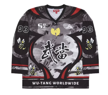 Supreme Wu-Tang Clan Hockey Jersey Black