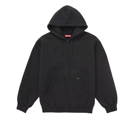 Supreme Work Zip Up Hooded Sweatshirt (SS25) Black