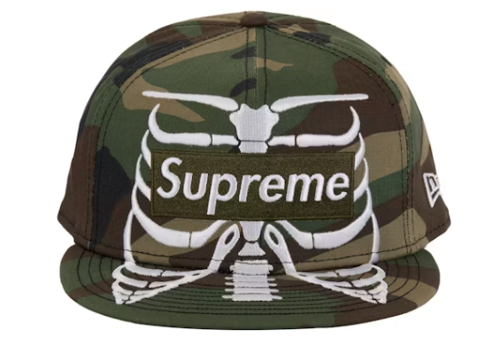 Supreme Bones Box Logo New Era 59Fifty Cap Camo