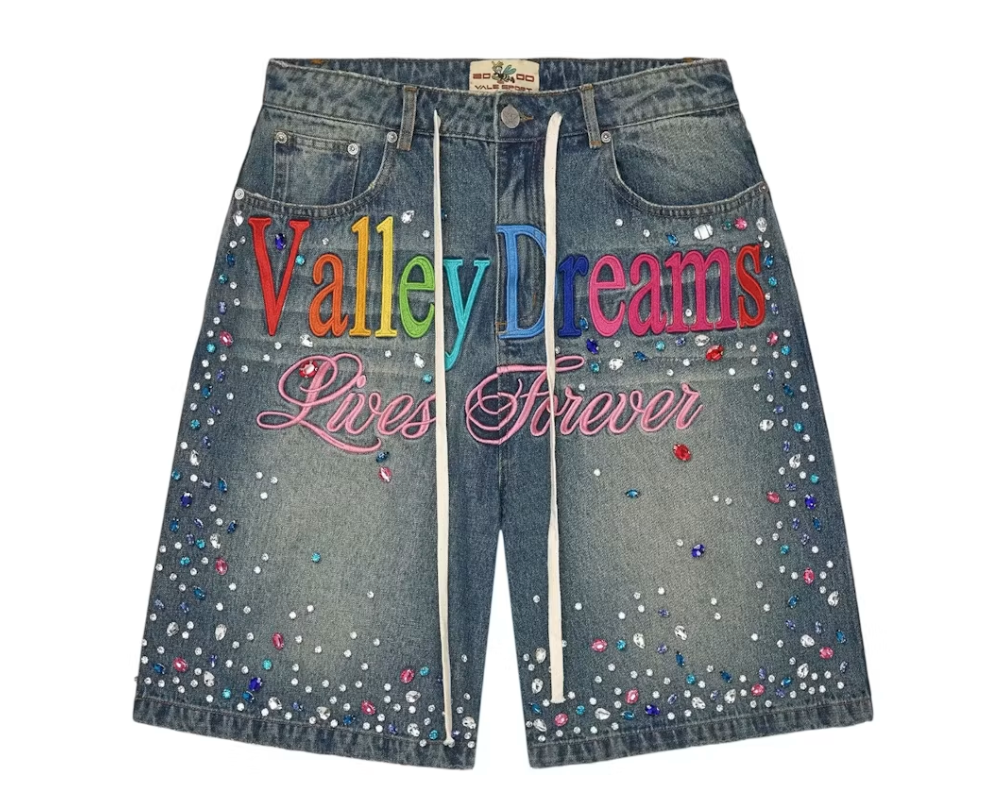 Vale Forever Ice Cream Jorts Light Rinse
