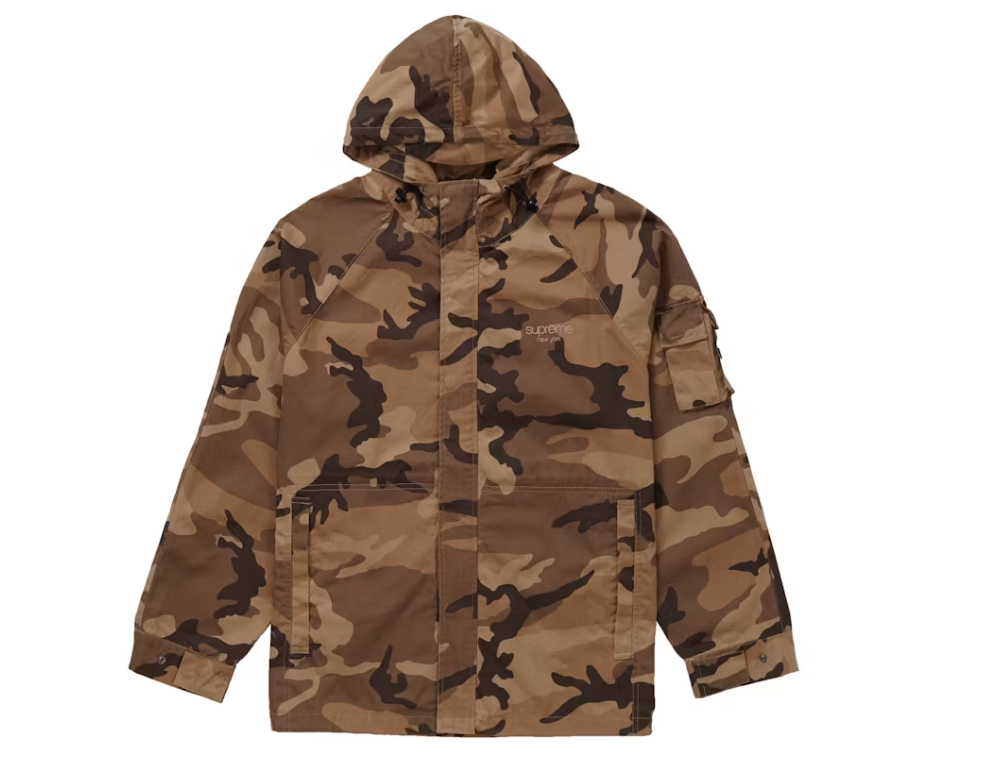Supreme Cotton Field Jacket Brown Woodland Camo