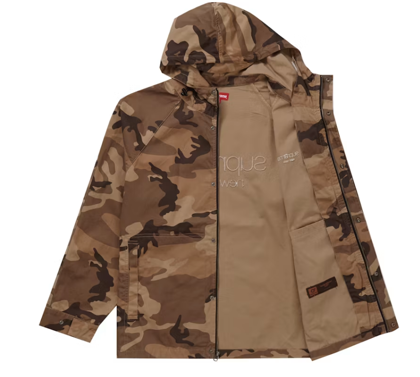 Supreme Cotton Field Jacket Brown Woodland Camo