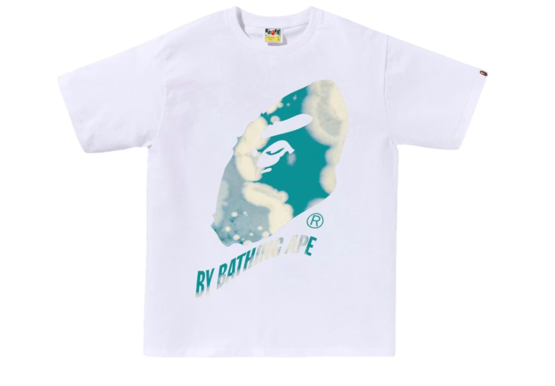 BAPE Tie Dye Twist By Bathing Ape Tee White