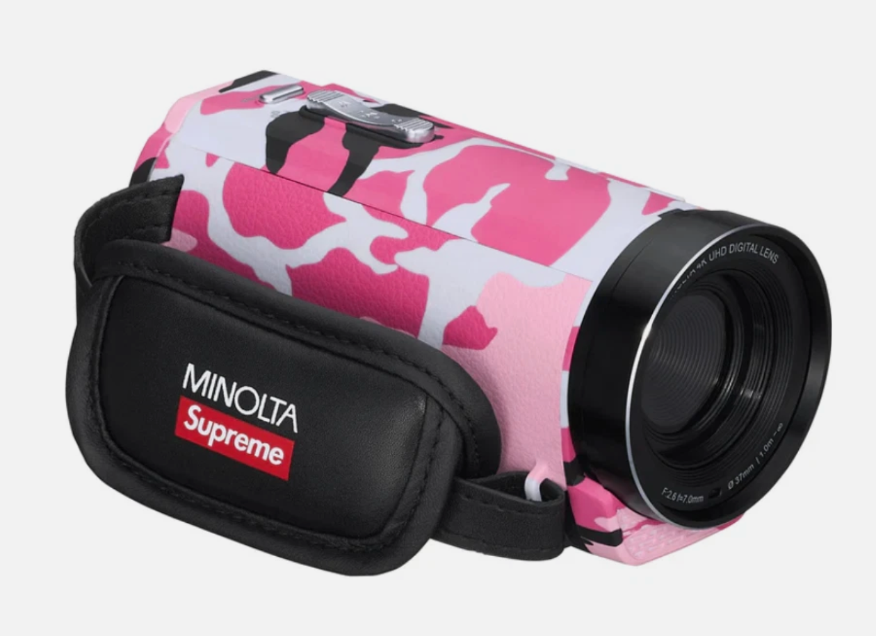 Supreme Minolta MN4K300WP Waterproof Camcorder Pink Camo