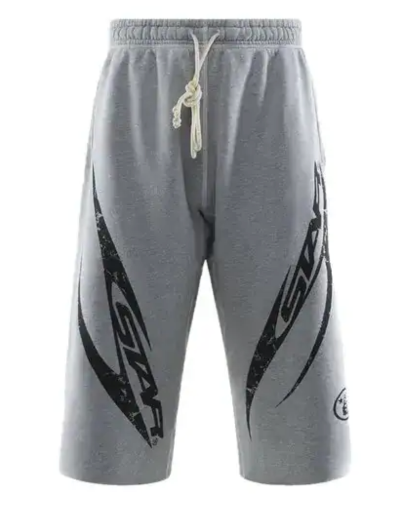 Hellstar Wing 3/4 Shorts Grey