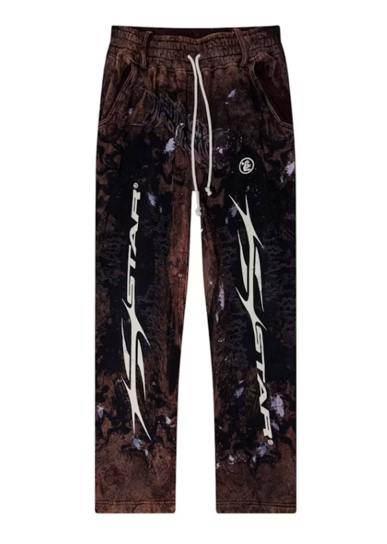 Hellstar Graffiti Sweatpants Brown