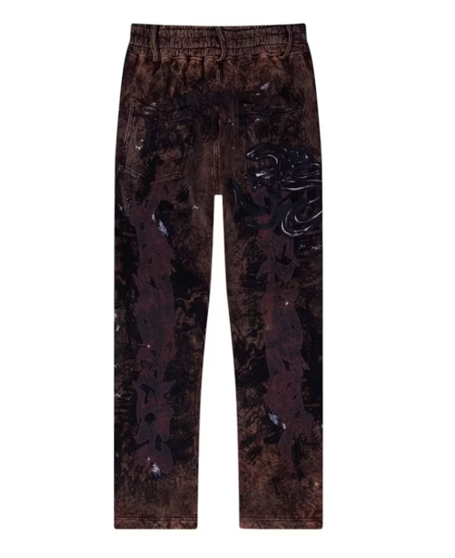 Hellstar Graffiti Sweatpants Brown
